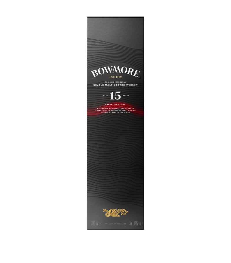 Bowmore 15-Year-Old Sherry Cask Single-Malt Scotch Whisky 70cl - British product