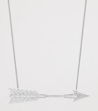 Boucheron white gold diamond Flèche pendant necklace, imported from the UK