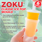Zoku ice pop mould set of 6 sticks (British brand)