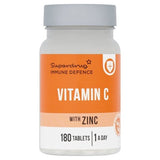 Superdrug Vitamin C & Zinc 180 Pack GOODS Superdrug
