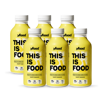 Holland & Barrett Yfood Ready to Drink Complete Meal Happy Banana Drink 6x500ml- Buy online at McGrocer