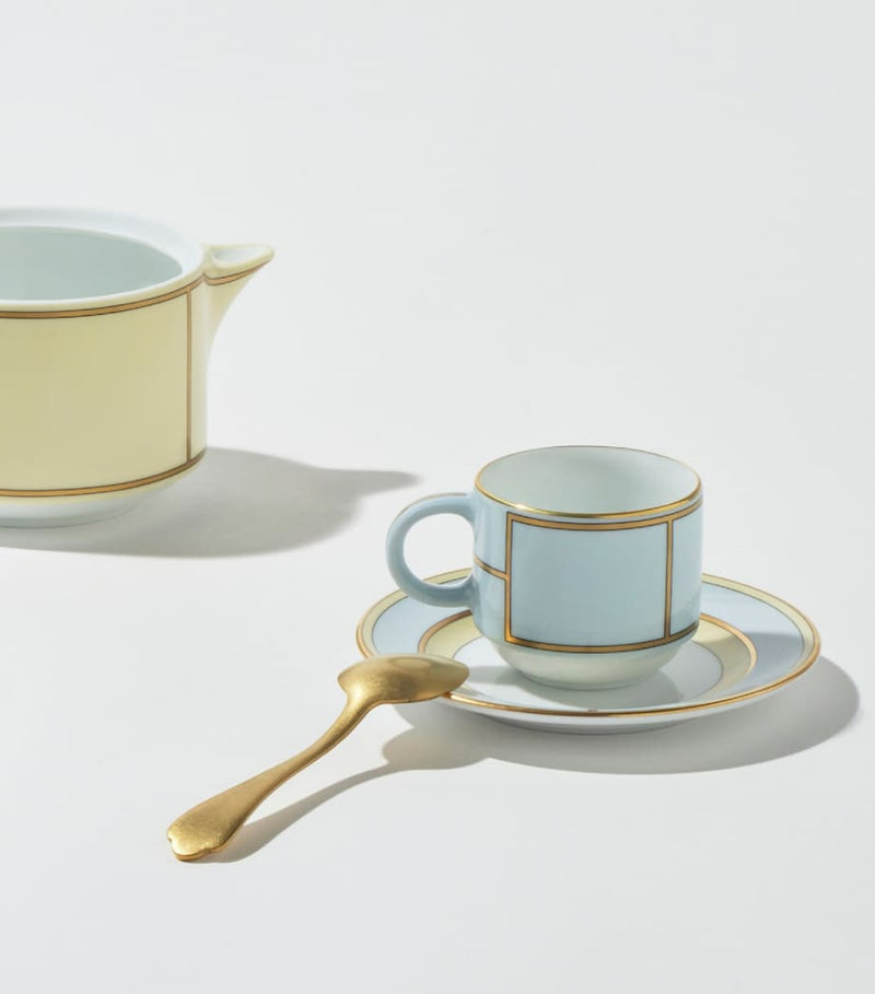 GINORI 1735 Celeste coffee cup 85ml - British product