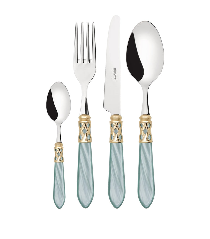 Bugatti Aladdin stainless steel 24-piece cutlery set - British product