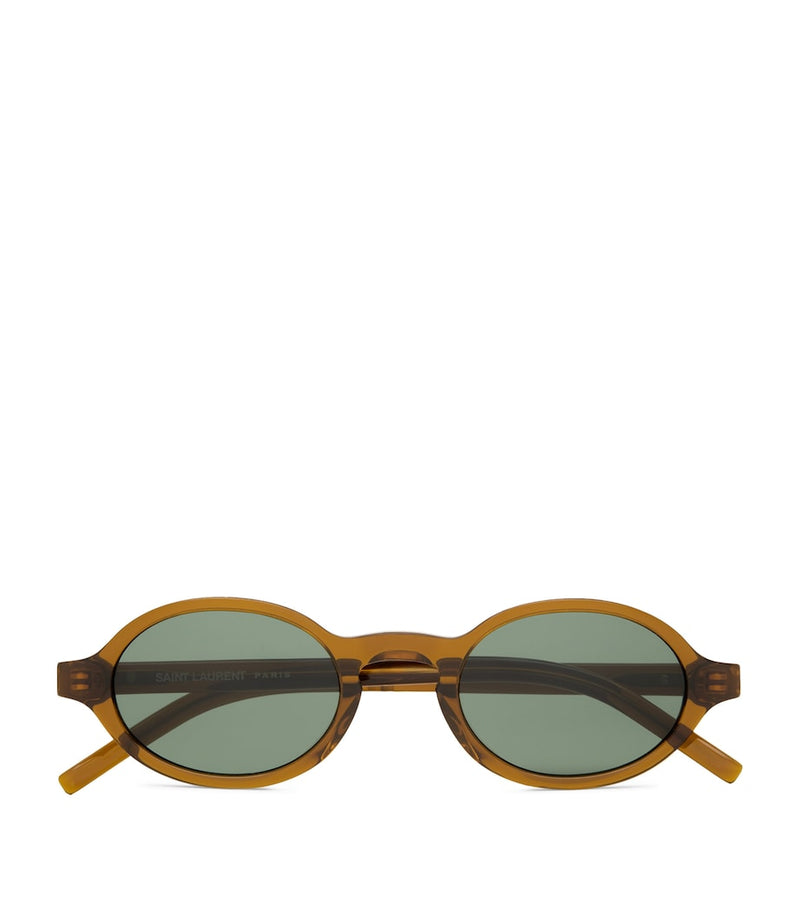 Saint Laurent oval acetate sunglasses, UK version