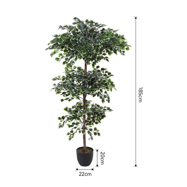 Livingandhome Artificial Zamioculcas Decorative Plant 185cm, UK version