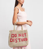 The Jacksons jute tote bag with Do Not Disturb print - British product