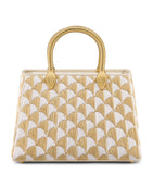 Bvlgari Serpentine Duo raffia top-handle bag (British brand)