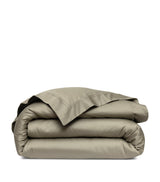 Harrods Yves Delorme Triomphe Kaki King Duvet Cover 240cm x 220cm- Buy online at McGrocer