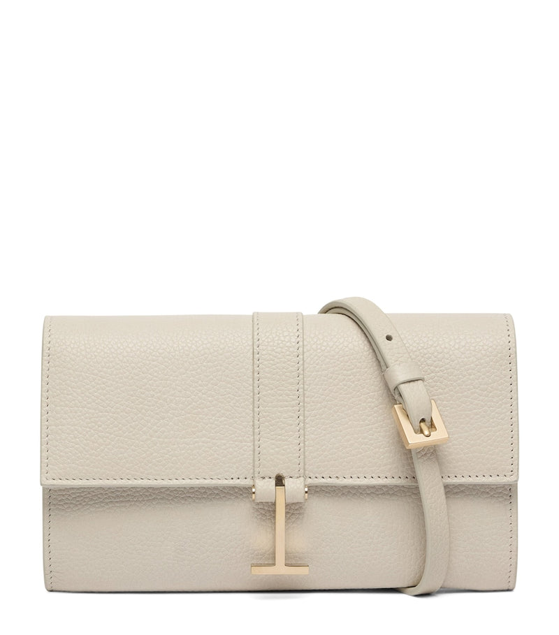 TOM FORD leather wallet with strap (British brand)