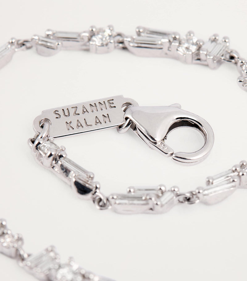 Suzanne Kalan white gold diamond sparkler bracelet (British brand)