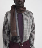 Giorgio Armani silk-cashmere fringed scarf, UK version