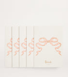 Harrods Blue Bow Greeting Cards Pack of 5, UK version