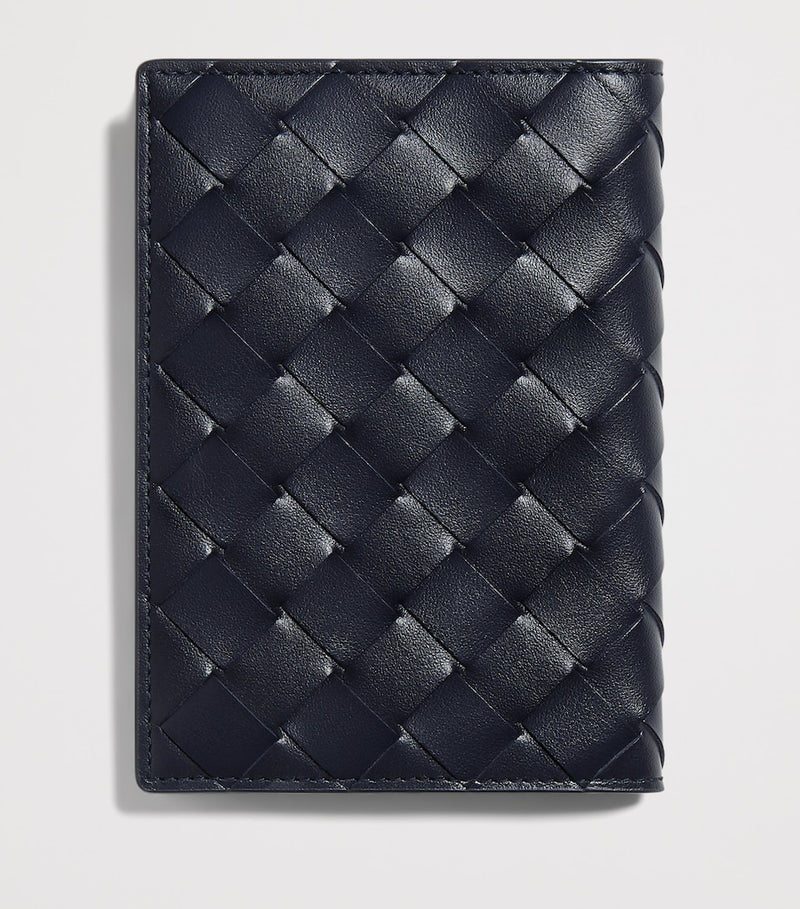 Bottega Veneta Intrecciato calfskin passport holder (British brand)
