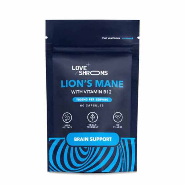 Love Shrooms Lion's Mane Capsules 60 capsules, UK version