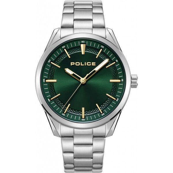 Police green grille men's watch, UK version