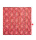 Isaia micro-medallion geometric pocket square 33cm, UK version