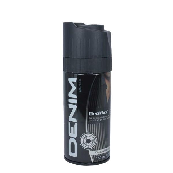 Denim Body Spray Black 150ml, imported from the UK