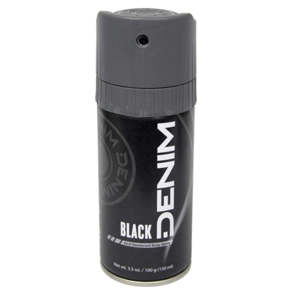 Denim Body Spray Black 150ml, imported from the UK