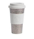 Bernardaud Ecume Platinum Nomad travel mug - British product