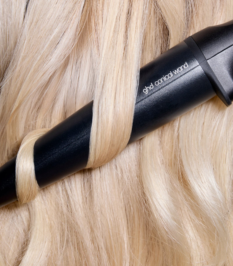 ghd Chronos Curve conical wand hair curler 28-23mm, UK version
