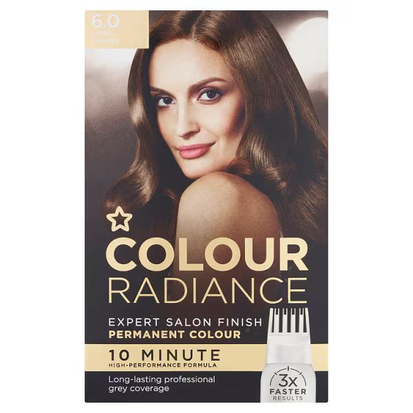 Superdrug Permanent Hair Colour Light Brown 6.0 (British brand)