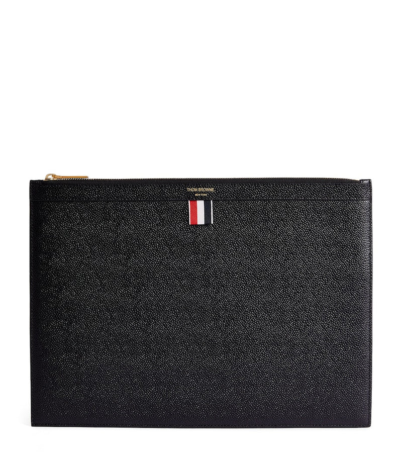 Thom Browne medium leather pouch - British product