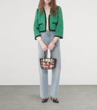 Valentino Garavani mini suede Nellcôte tote bag, imported from the UK
