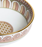 La Doublej set of 2 Napoli snack bowls with gold trims, 13cm diameter, UK version