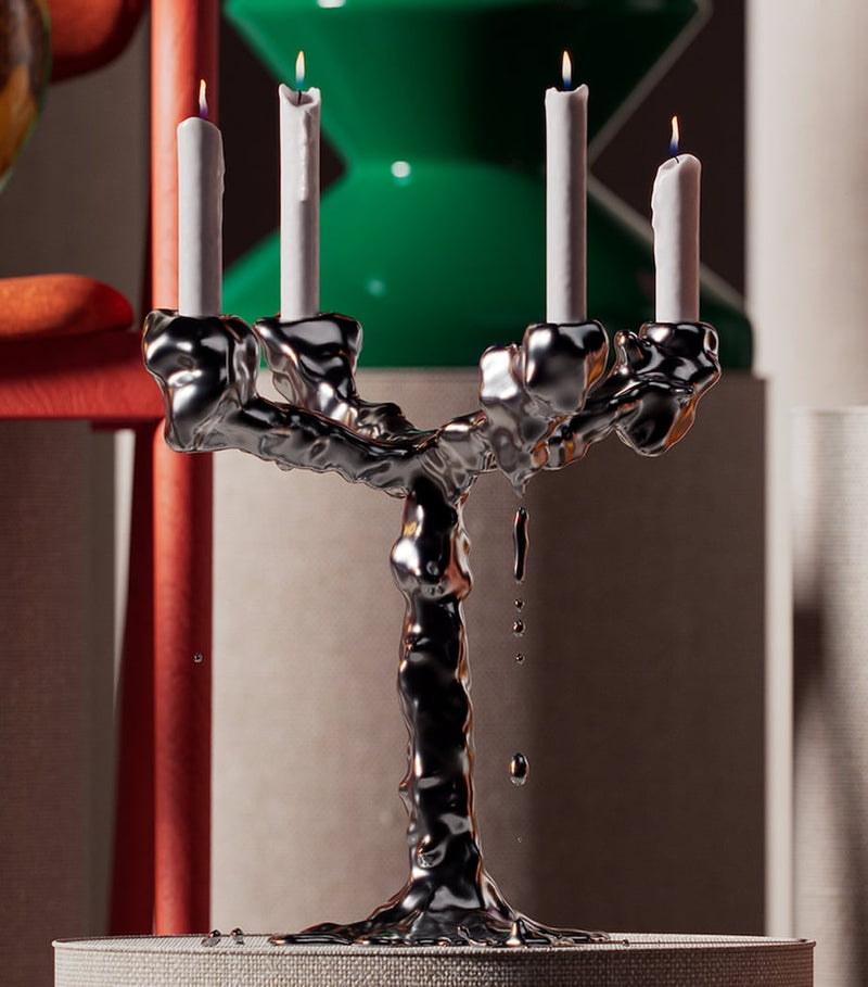Polspotten 4-arm drip candle holder 32cm, UK version