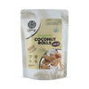 OORG organic coconut rolls vanilla 100g, imported from the UK