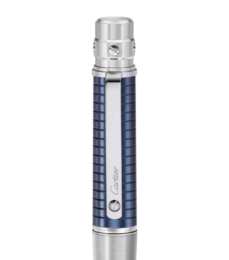 Cartier Santos de Cartier ballpoint pen with etched logo, 14cm length - British product