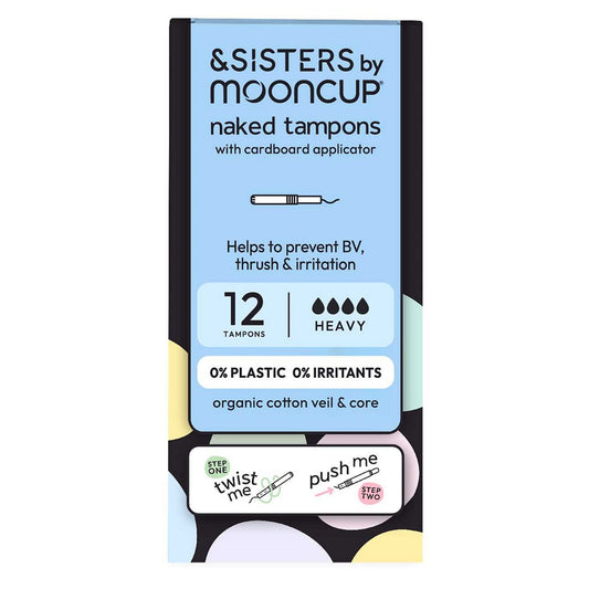 &SISTERS by Mooncup Heavy Eco-applicator Tampons | Bleach Free, Plastic Free GOODS Boots   