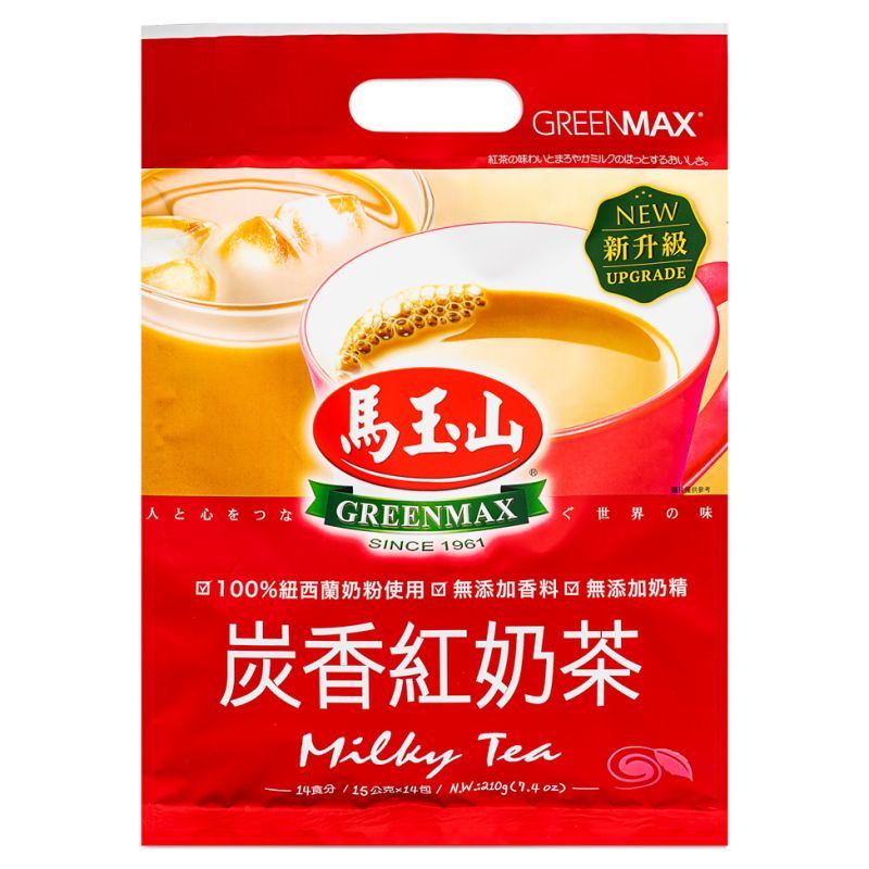 Greenmax Milky Tea with charcoal-roasted black tea - British product