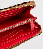 WOLF Nubuck Savanna Zip-Up Wallet recycled nubuck leather - British product