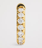 Spinelli Kilcollin single hoop earring yellow gold diamonds, UK version