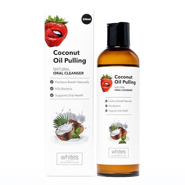 Whites Beaconsfield coconut oil pulling 236ml, UK version