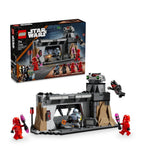 Lego battle building set with Paz Vizsla and Moff Gideon minifigures, 289 pieces, UK version