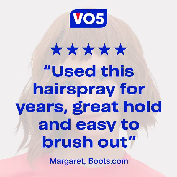 VO5 Extra Firm Hold Hairspray 400ml (British brand)