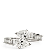 Harrods Anita Ko White Gold and Diamond Saturn Ring- Buy online at McGrocer