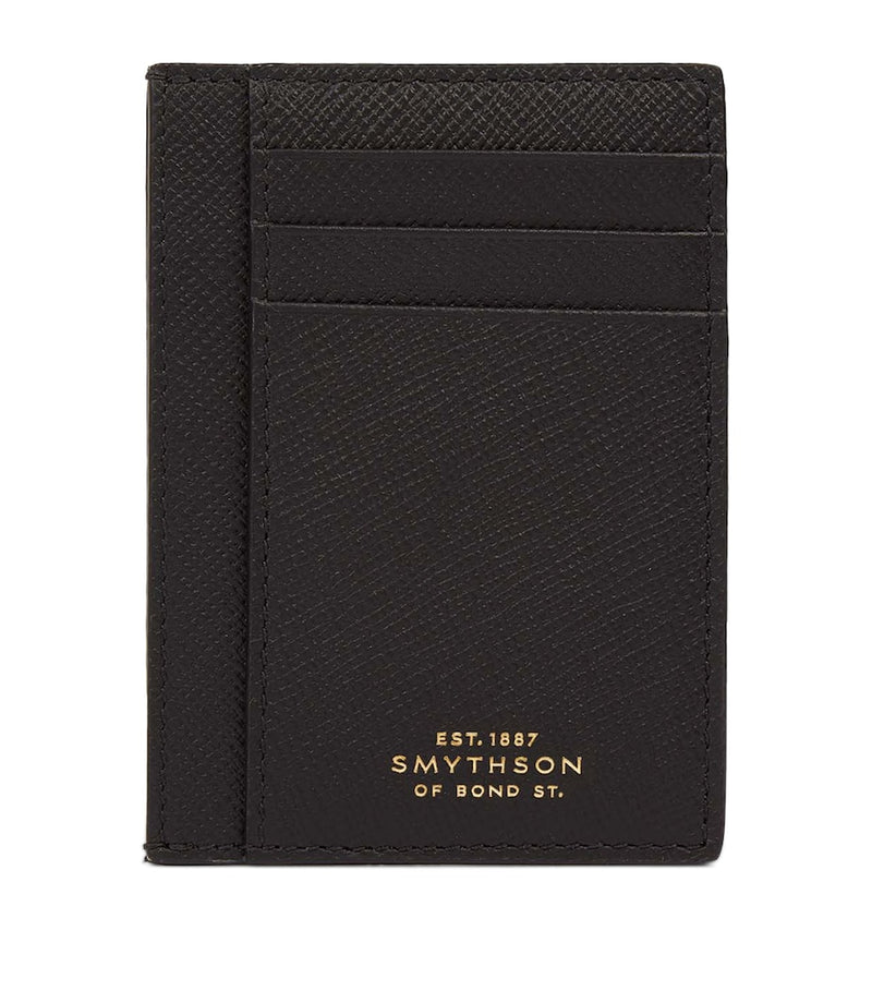 Smythson Panama card holder with crossgrain leather (British brand)