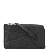 Harrods LOEWE Grained Leather Puzzle Edge Card Holder H8.5cm x W15cm- Buy online at McGrocer