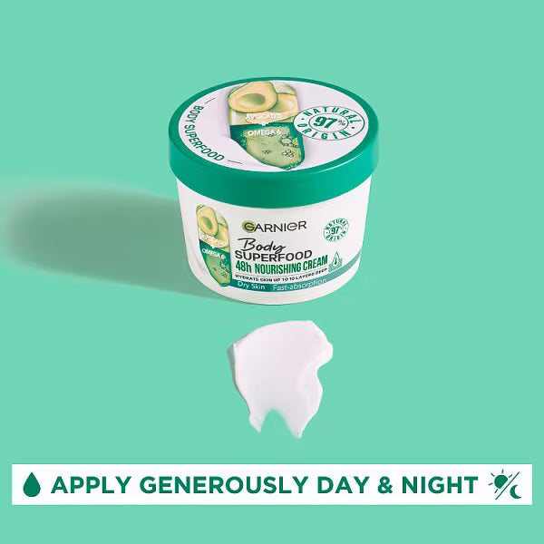 Garnier body moisturiser Avocado and Omega 6 380ml, UK version