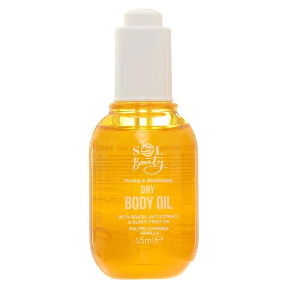 Sol Beauty Dry Body Oil Caramel Vanilla 45ml (British brand)