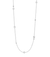 Harrods Boodles White Gold and Diamond Long Blossom Charm Necklace- Buy online at McGrocer