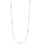 Boodles white gold diamond blossom charm necklace, UK version
