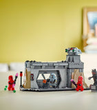 Lego battle building set with Paz Vizsla and Moff Gideon minifigures, 289 pieces, UK version