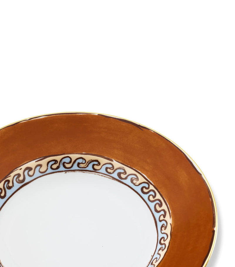 GINORI 1735 porcelain soup plate Il Viaggio di Nettuno 24.5cm, UK version