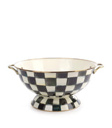 Harrods MacKenzie-Childs Courtly Check Enamel Everything Bowl Serving Bowl 42cm- Buy online at McGrocer