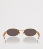 Bottega Veneta Oval Sardine Sunglasses, imported from the UK