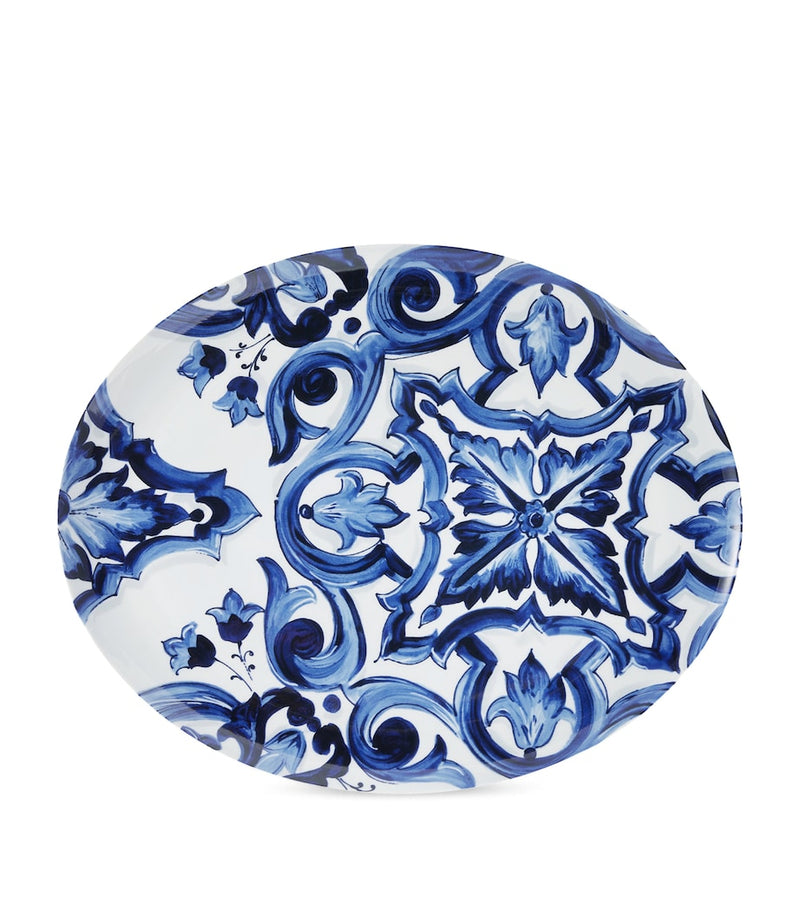 Dolce & Gabbana Blu Mediterraneo serving plate 44.5cm, imported from the UK